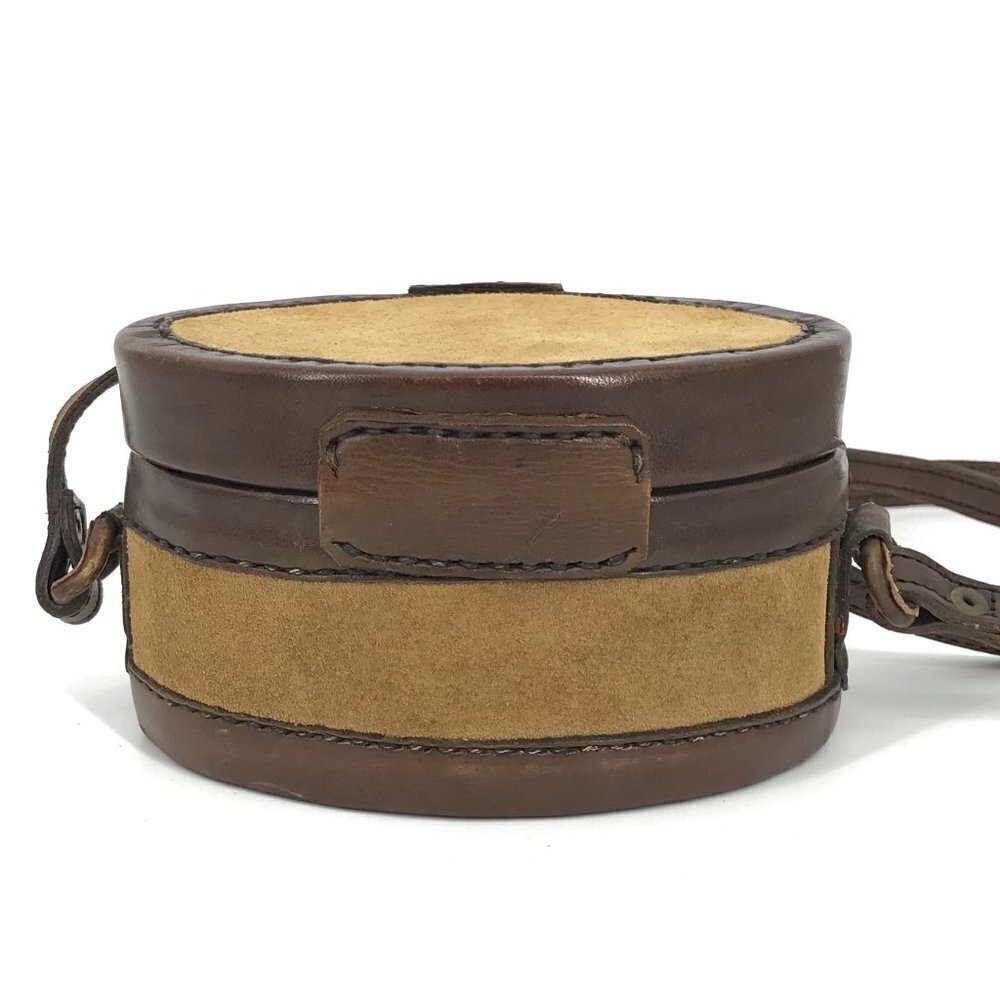 Tristan & Isuet VTG Leather Suede Canteen Structured Crossbody Bag Rare - Picture 3 of 10